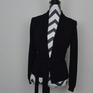 Black Belted Cardigan |Belldini